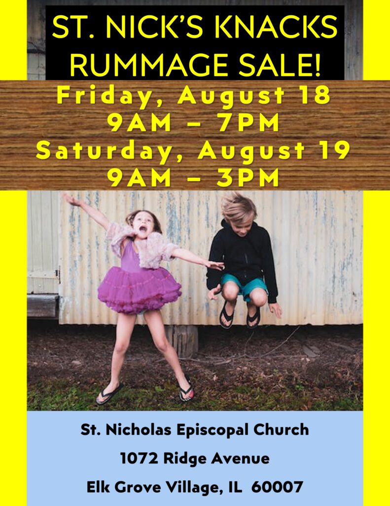 Rummage Sale 2023 St Nicholas Episcopal Church